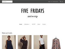 Tablet Screenshot of fivefridays.be